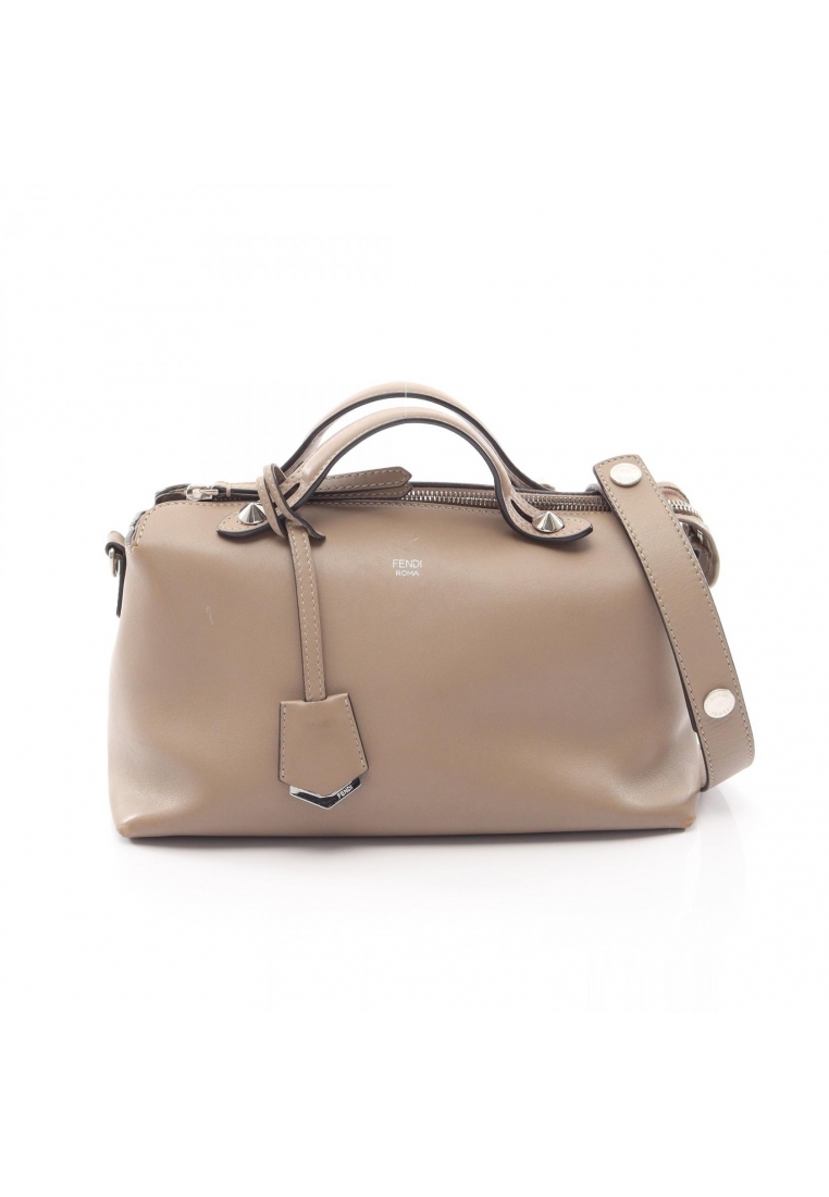 Fendi Pre-Loved Fendi BY THE WAY MEDIUM by the way Medium 2WAY Handbag leather Gray beige