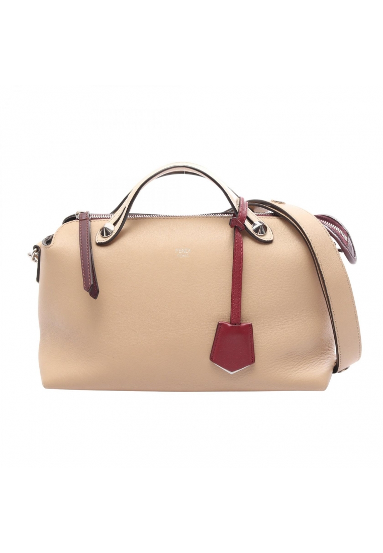 Fendi Pre-Loved Fendi BY THE WAY MEDIUM by the way Medium 2WAY Handbag leather beige Burgundy