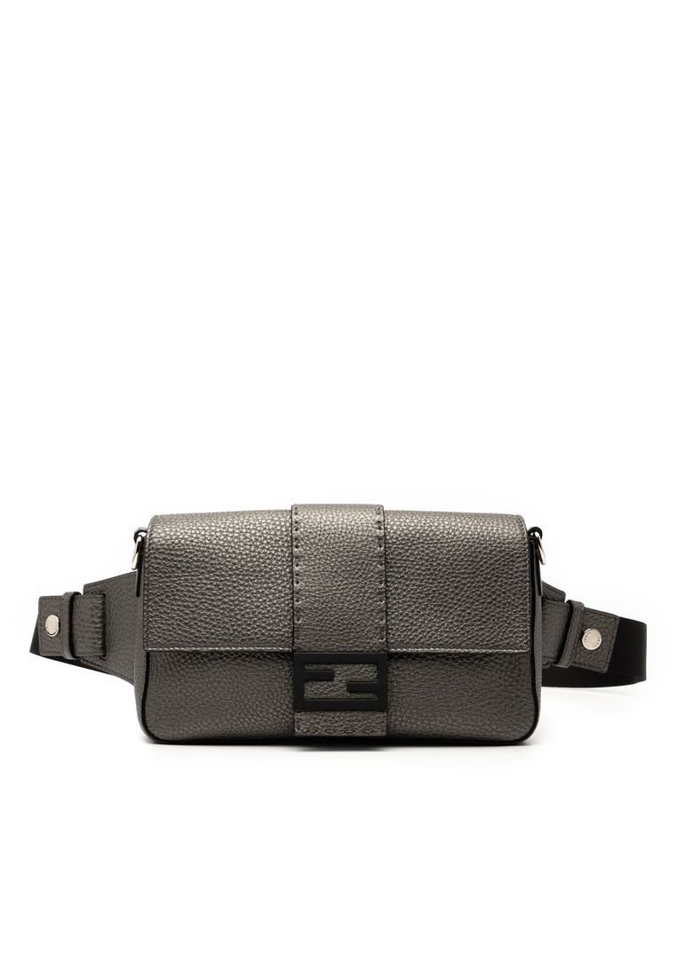 Fendi Pre-Loved Fendi Leather Selleria Convertible Baguette Satchel