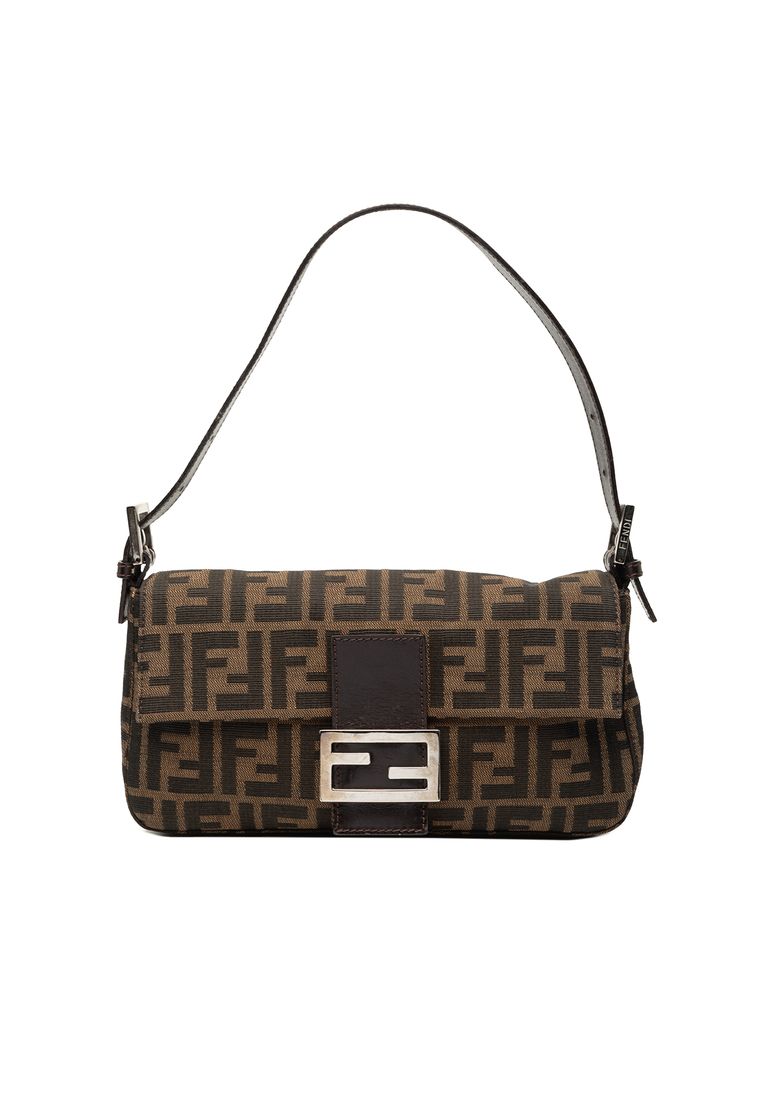 Fendi Pre-Loved Fendi Zucca Canvas Baguette