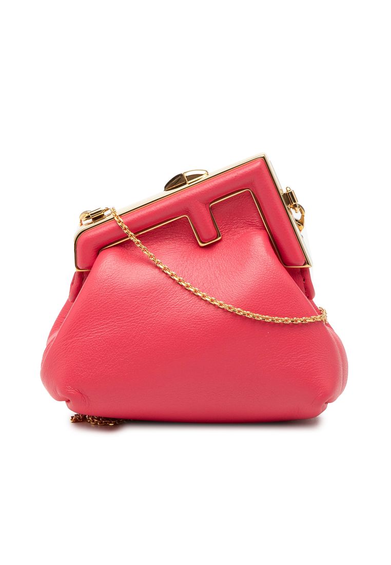 Fendi Pre-Loved Fendi Nano Shiny Nappa First Bag Charm Crossbody