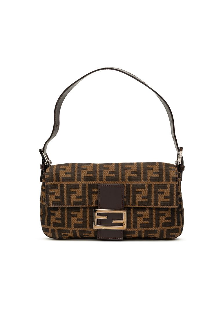 Fendi Pre-Loved Fendi Zucca Canvas Baguette