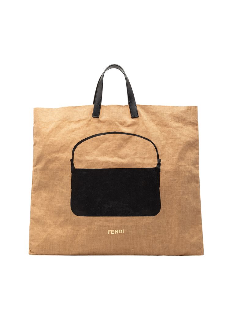 Fendi Pre-Loved Fendi Hemp Silhouette Baguette Tote