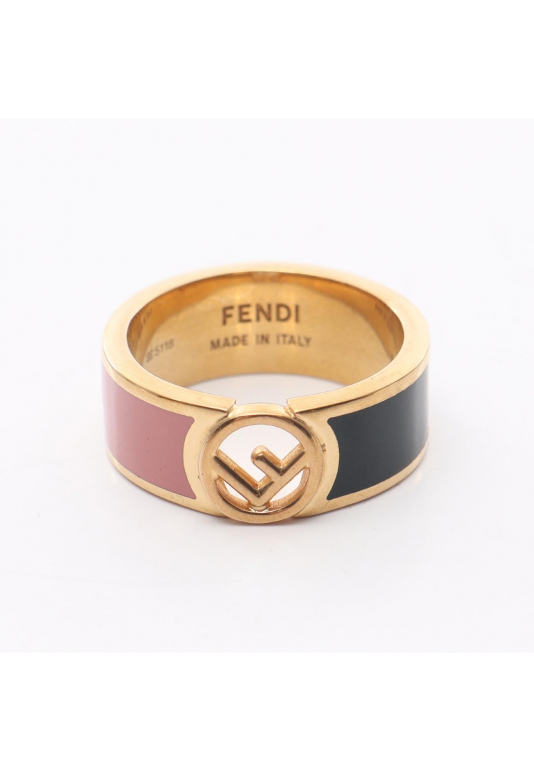 Fendi Pre-Loved Fendi F Is fendi ring ring GP gold pink Dark green