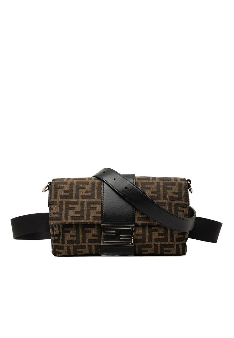 Fendi Pre-Loved Fendi Zucca Canvas Convertible Baguette Satchel