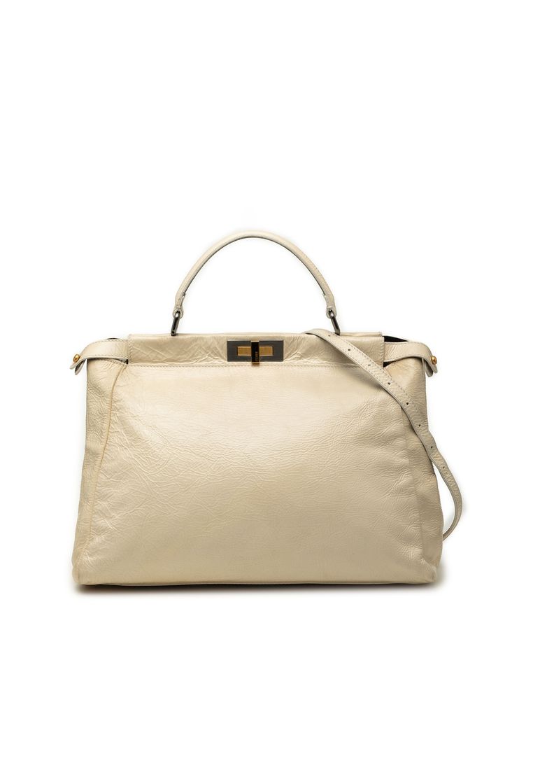 Fendi Pre-Loved Fendi Large Leather Peekaboo Iconic Satchel