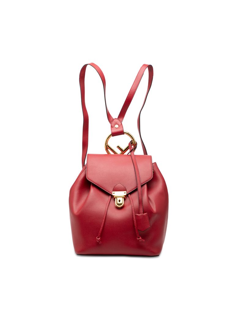 Fendi Pre-Loved Fendi Leather F Is Fendi Backpack