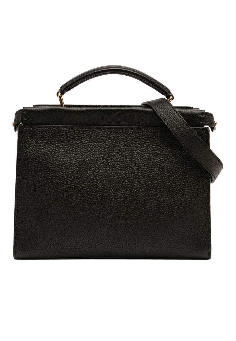 Fendi Pre-Loved Fendi Mini Calfskin Romano Selleria Peekaboo Iconic Fit Satchel