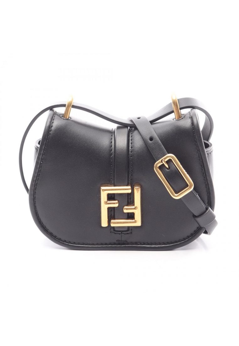 Fendi Pre-Loved Fendi Camon Nano Shoulder bag leather black