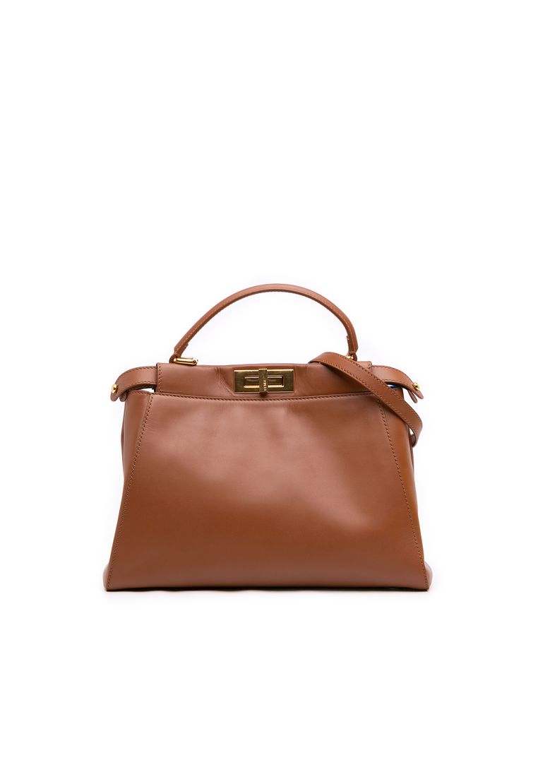 Fendi Pre-Loved Fendi Medium Calfskin Peekaboo Iconic Satchel