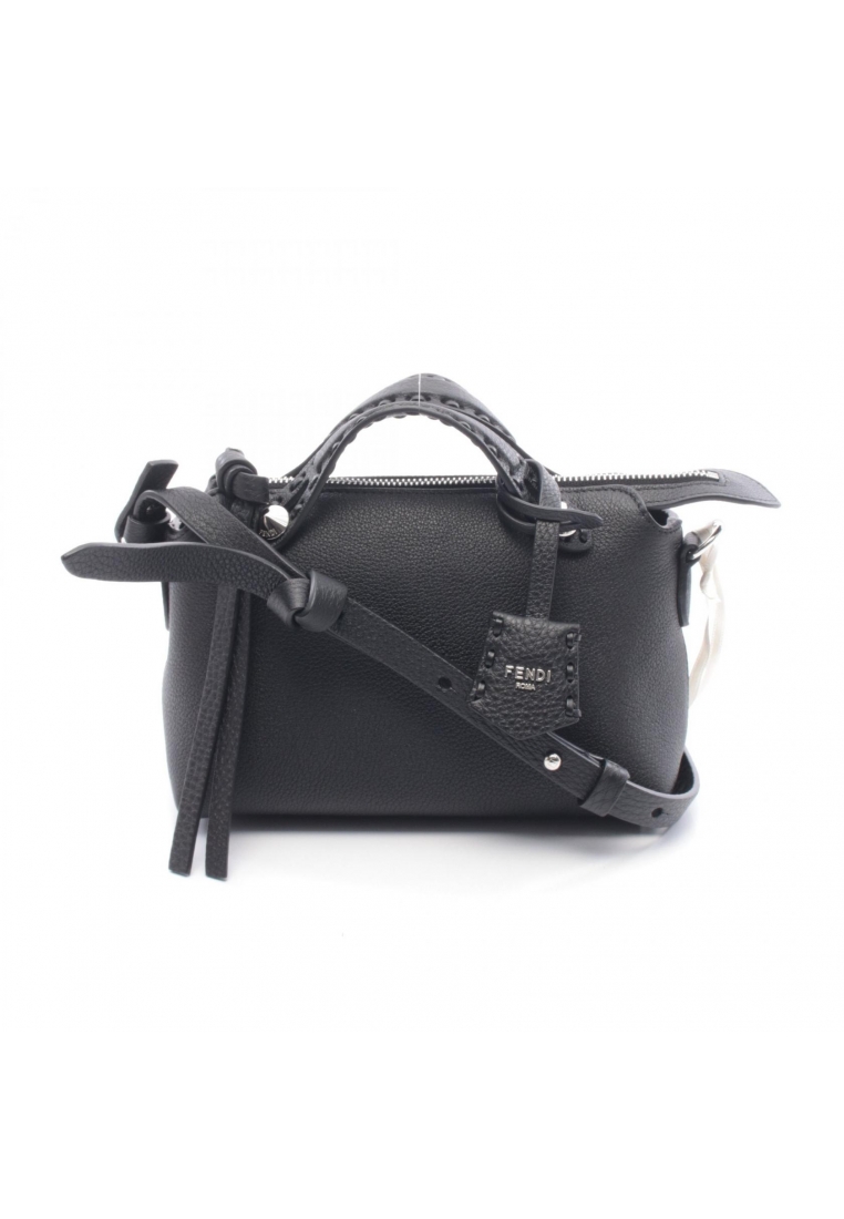 Fendi Pre-Loved Fendi by the way Selleria mini Handbag leather black