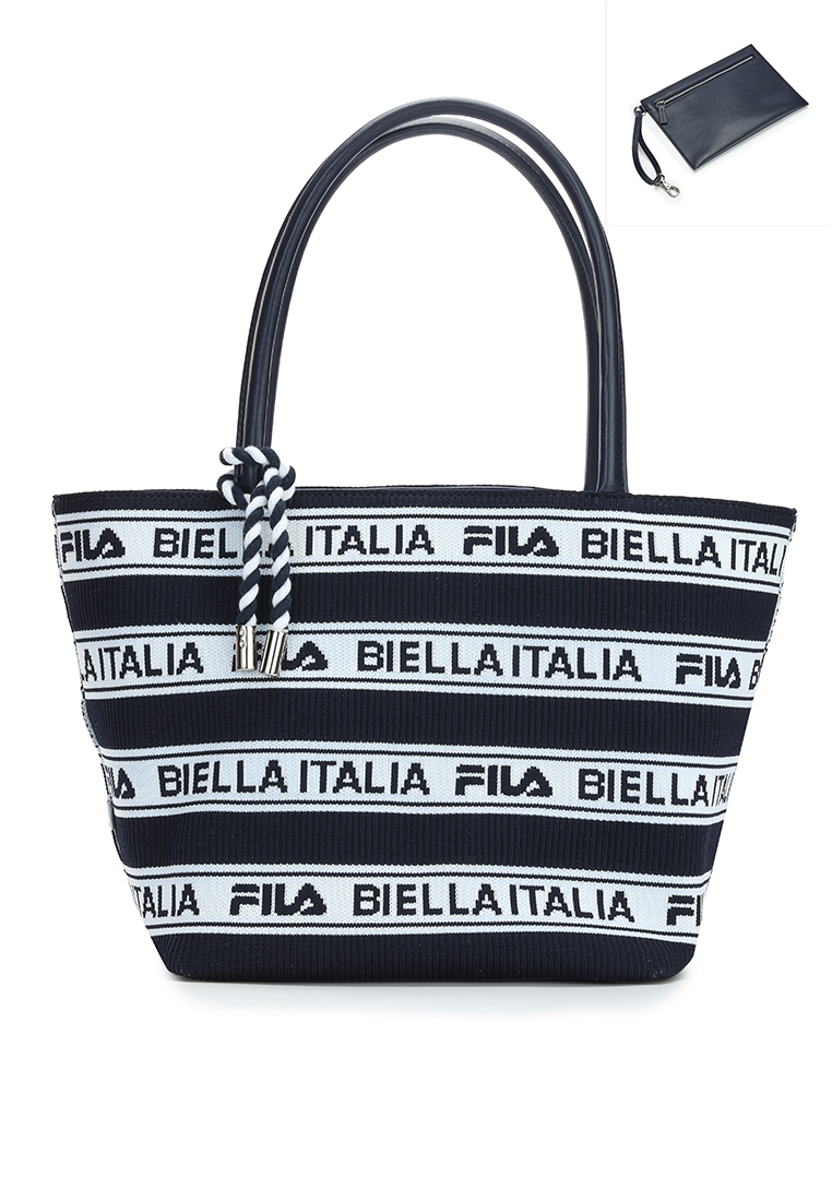 Italia Shopper - Black Stripe