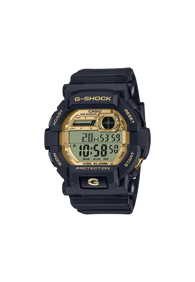 G-Shock GD-350GB-1 Men's Black Resin Band Digital Sport Watch - GD-350 Series