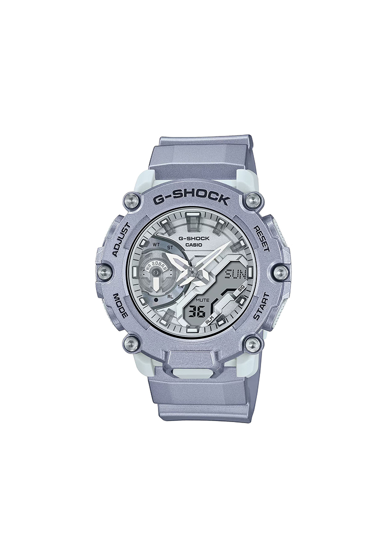 G-Shock GA-2200 Lineup Forgotten Future Series Men's Watch with Metallic Silver Resin Band - GA-2200