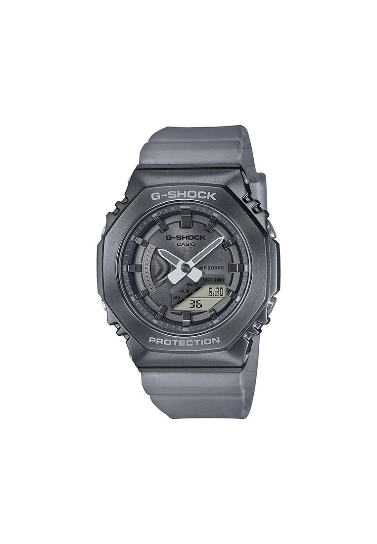 G-SHOCK Women's Analog-Digital Watch GM-S2100MF-1A Midnight Fog Stainless Steel Case Black Resin Ban