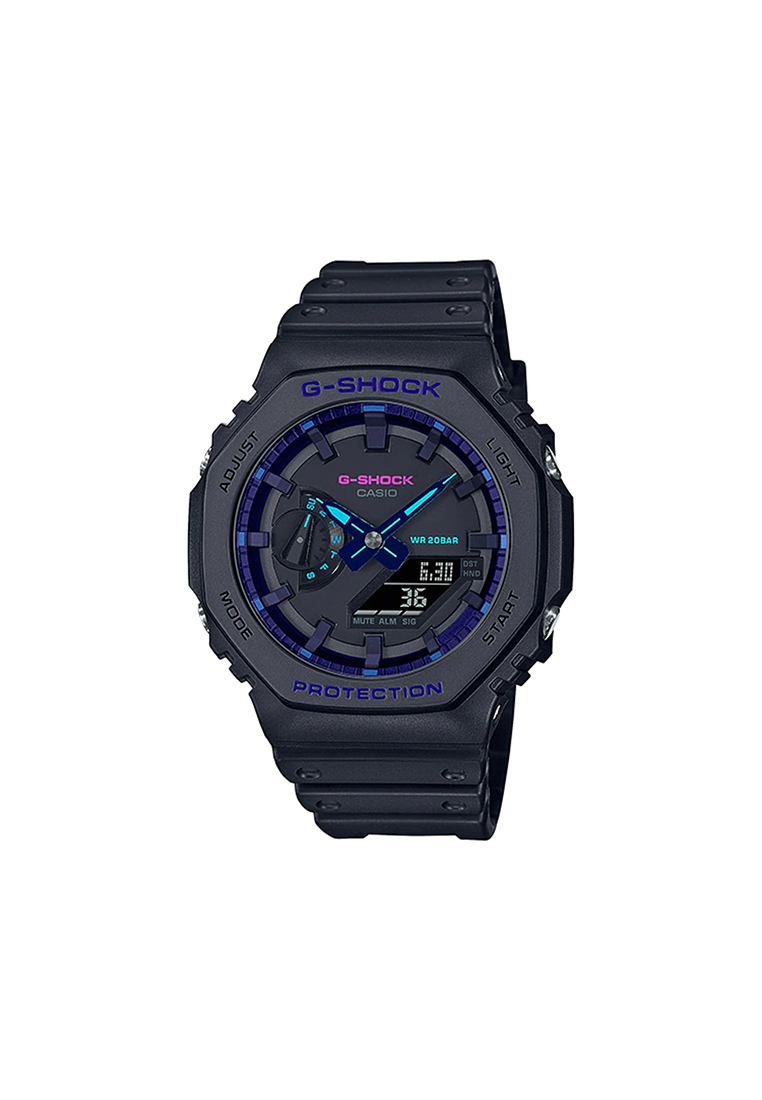 G-Shock Men's Analog-Digital Watch GA-2100VB-1A Carbon Core Guard Black Resin Band Sport Watch