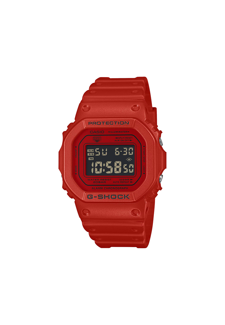G-SHOCK DW-5600RRB-4 Men Digital Watch Red Resin Band
