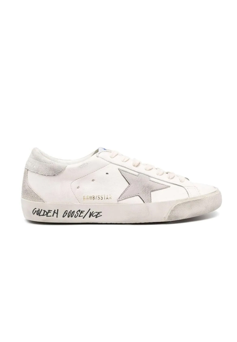 GOLDEN GOOSE Men's Super-Star Sneakers In White Ice Grey GMF00102F005359-11166