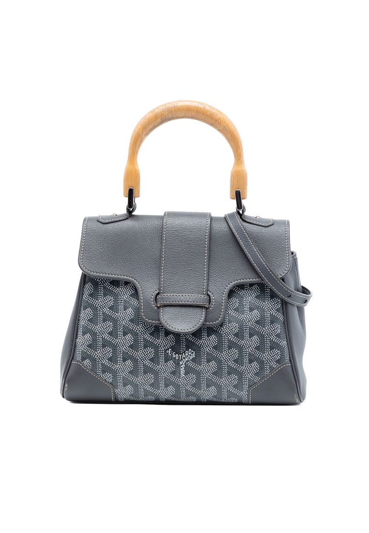 Goyard Pre-Loved Goyard Mini Goyardine Saigon Souple