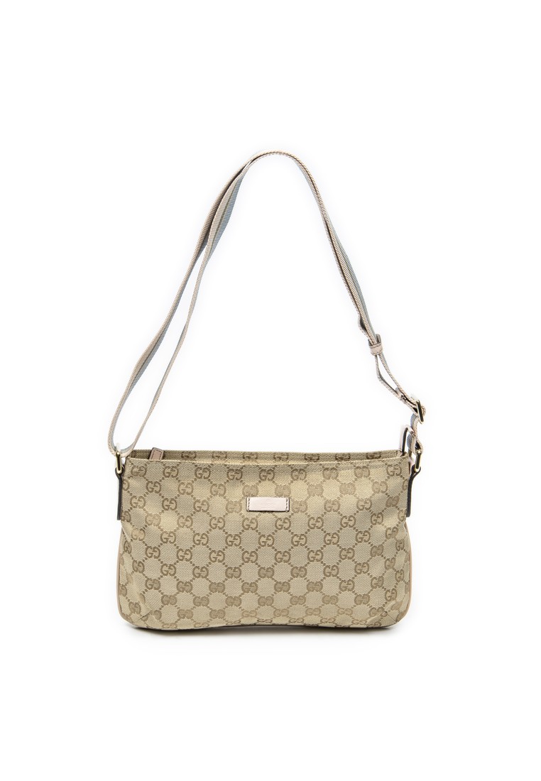 Gucci Pre-Loved Mini Web Zip Crossbody