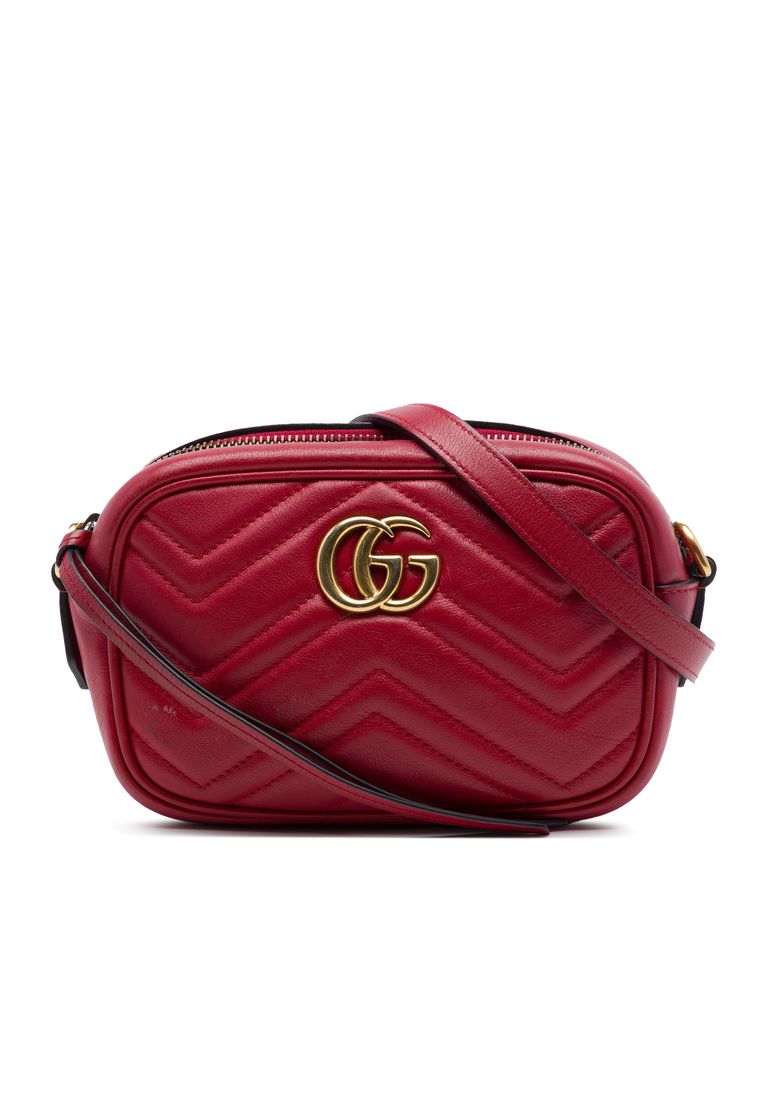 Gucci Pre-Loved Gucci Mini Gg Marmont Matelasse Leather Crossbody