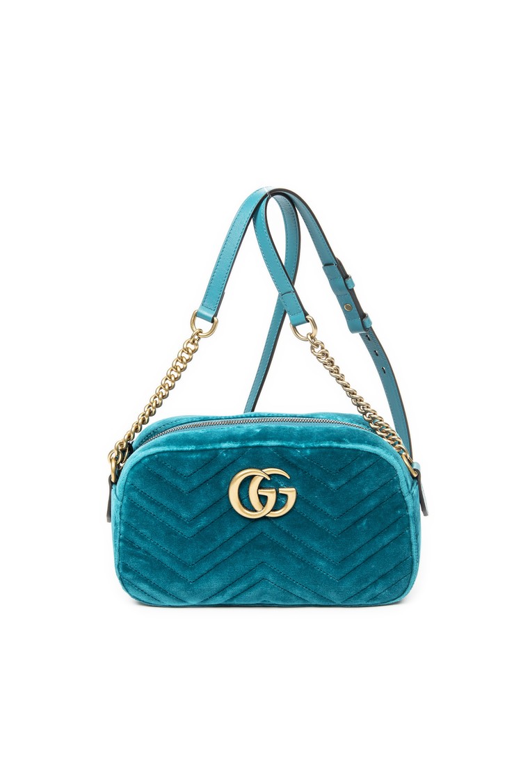 Gucci Pre-Loved Small GG Marmont Chain Crossbody