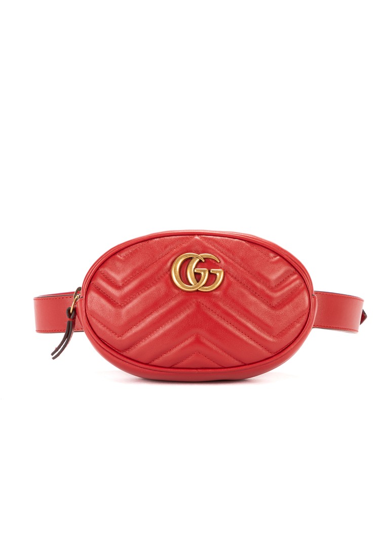 Gucci Pre-Loved GG Marmont Matelasse Belt Bag