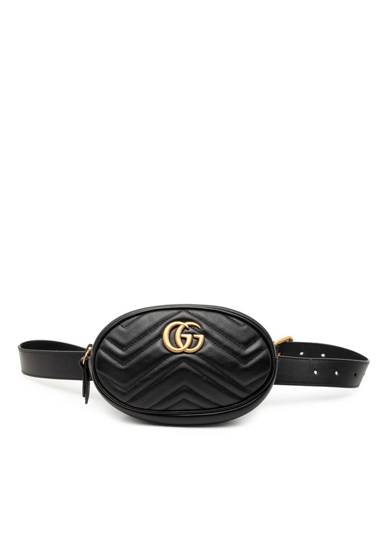 GUCCI Pre-Loved Gucci Gg Marmont Matelasse Leather Belt Bag