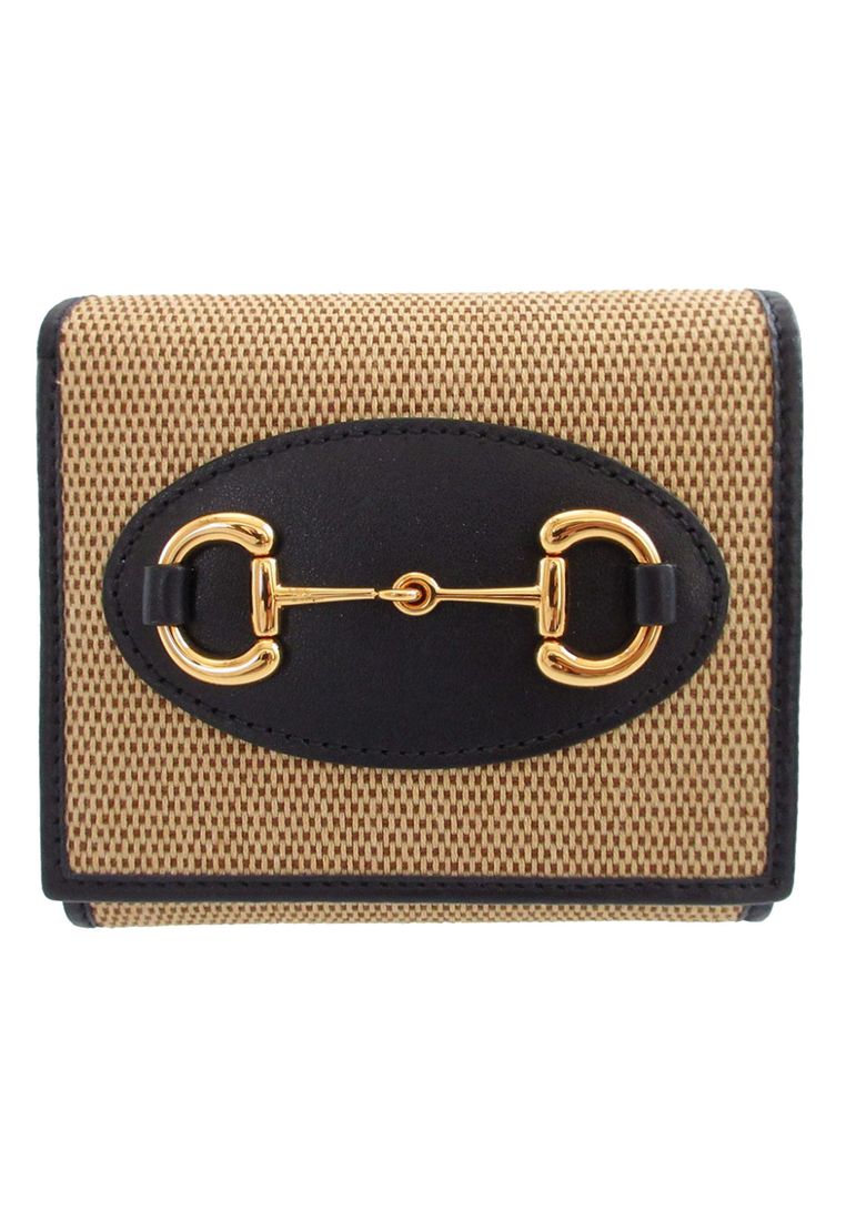 Gucci Pre-Loved Gucci Canvas Horsebit 1955 Bifold Wallet