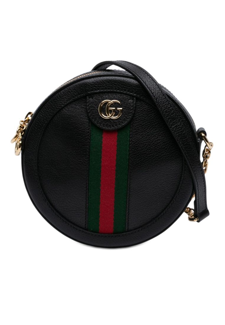 Gucci Pre-Loved Gucci Mini Leather Ophidia Round Crossbody