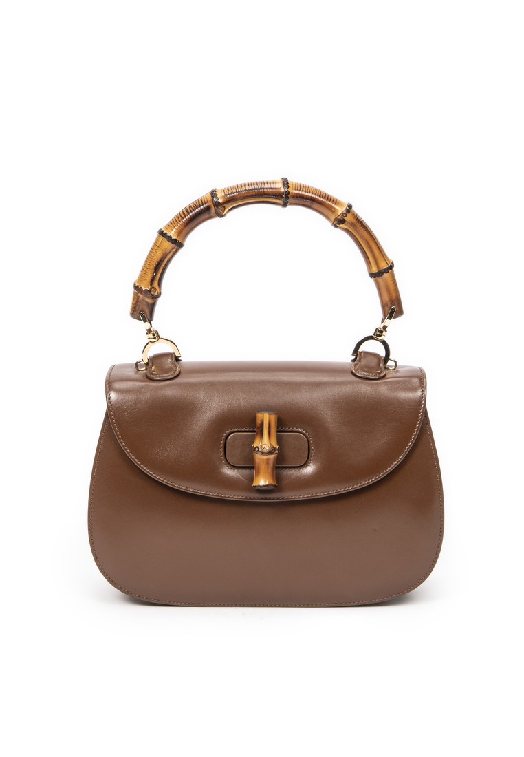 Gucci Pre-Loved Vintage Bamboo Top Handle Flap