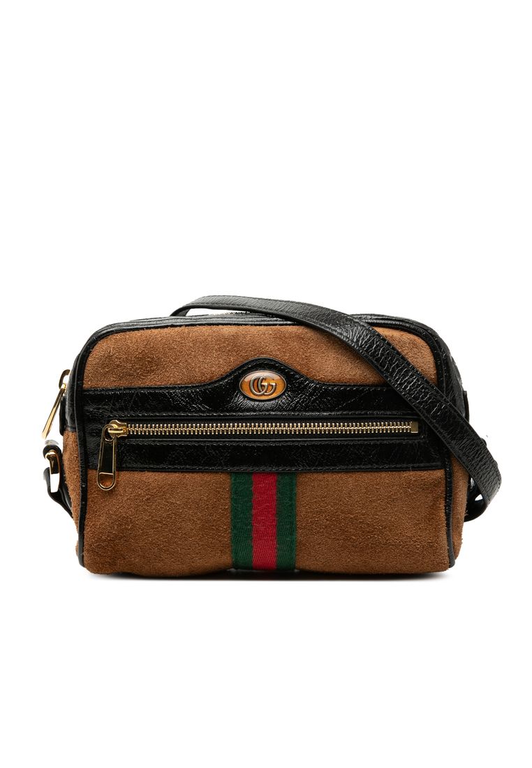 Gucci Pre-Loved Gucci Mini Suede Ophidia Crossbody