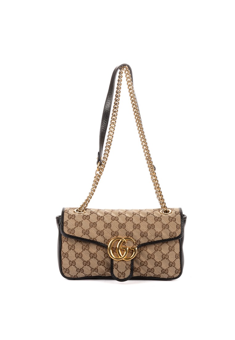 GUCCI Pre-Loved GG Marmont Flap
