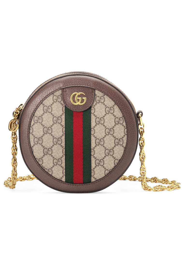 Gucci Ophidia Mini Gg Crossbody Bag in Beige/Ebony