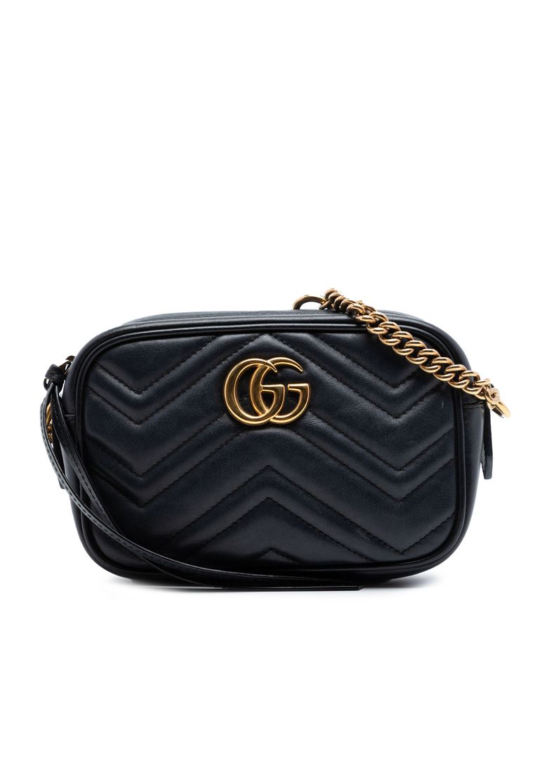 Gucci Pre-Loved Gucci Mini Gg Marmont Matelasse Leather Crossbody