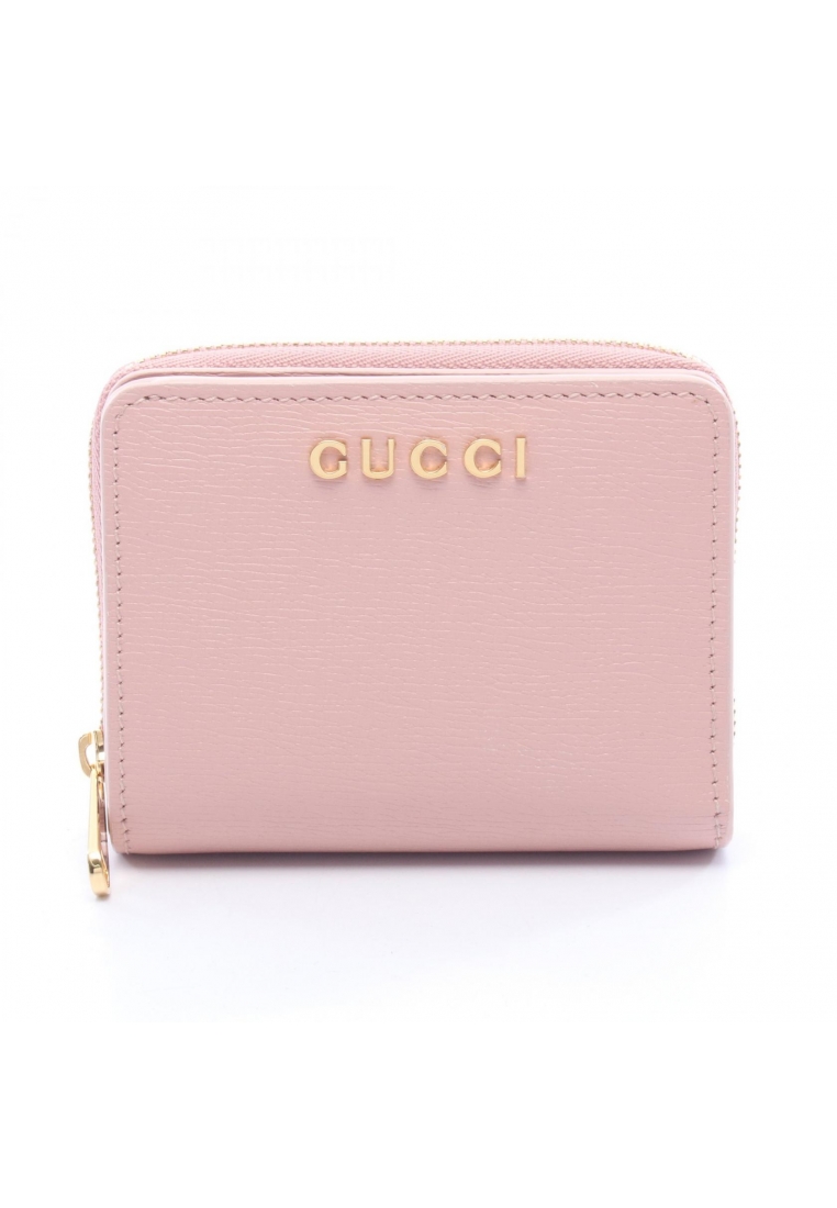 Gucci Pre-Loved Gucci GUCCI script mini wallet Bi-fold wallet leather pink