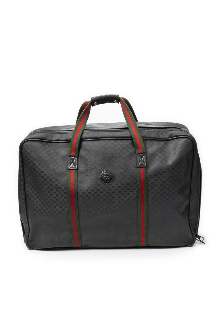 GUCCI Pre-Loved Vintage Large Travel Suitcase