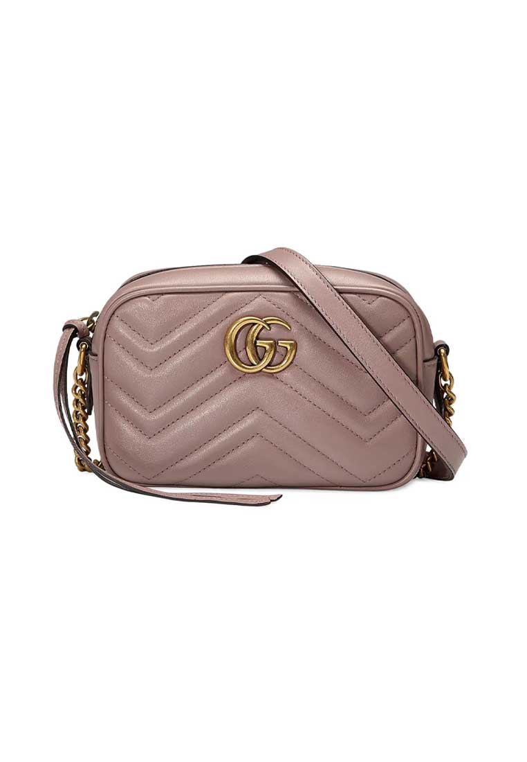 GUCCI GUCCI GG Marmont Matelassé Mini Bag Dusty Rose 448065