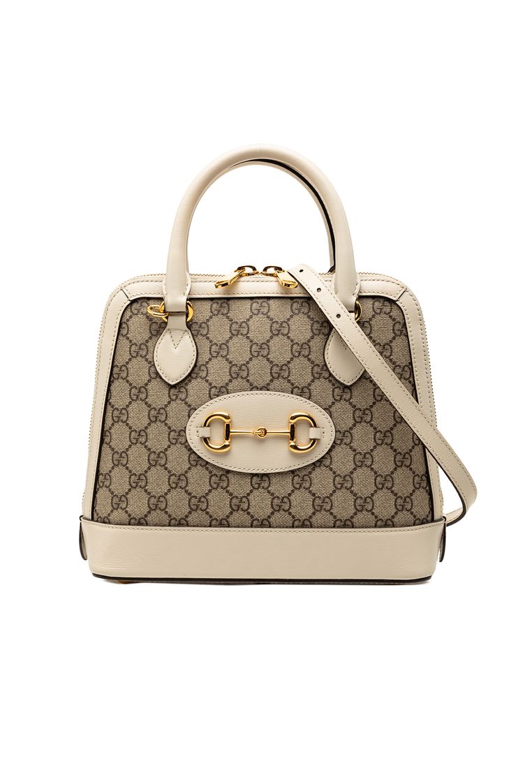 GUCCI Pre-Loved Gucci Small Gg Supreme Horsebit 1955 Satchel
