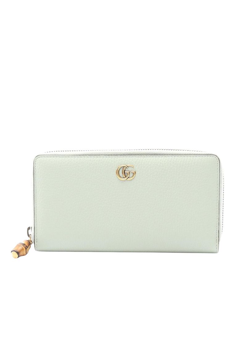 Gucci Pre-Loved Gucci Leather Bamboo Long Wallet
