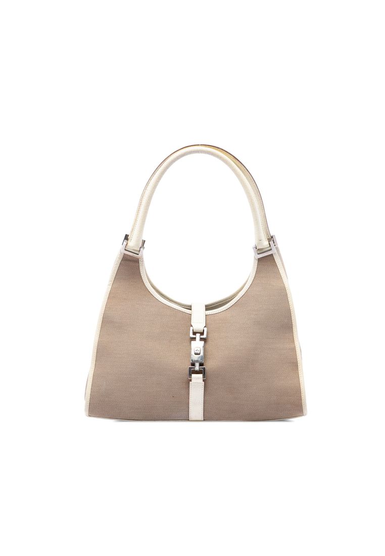 GUCCI Pre-Loved Gucci Canvas Jackie Bardot Shoulder Bag
