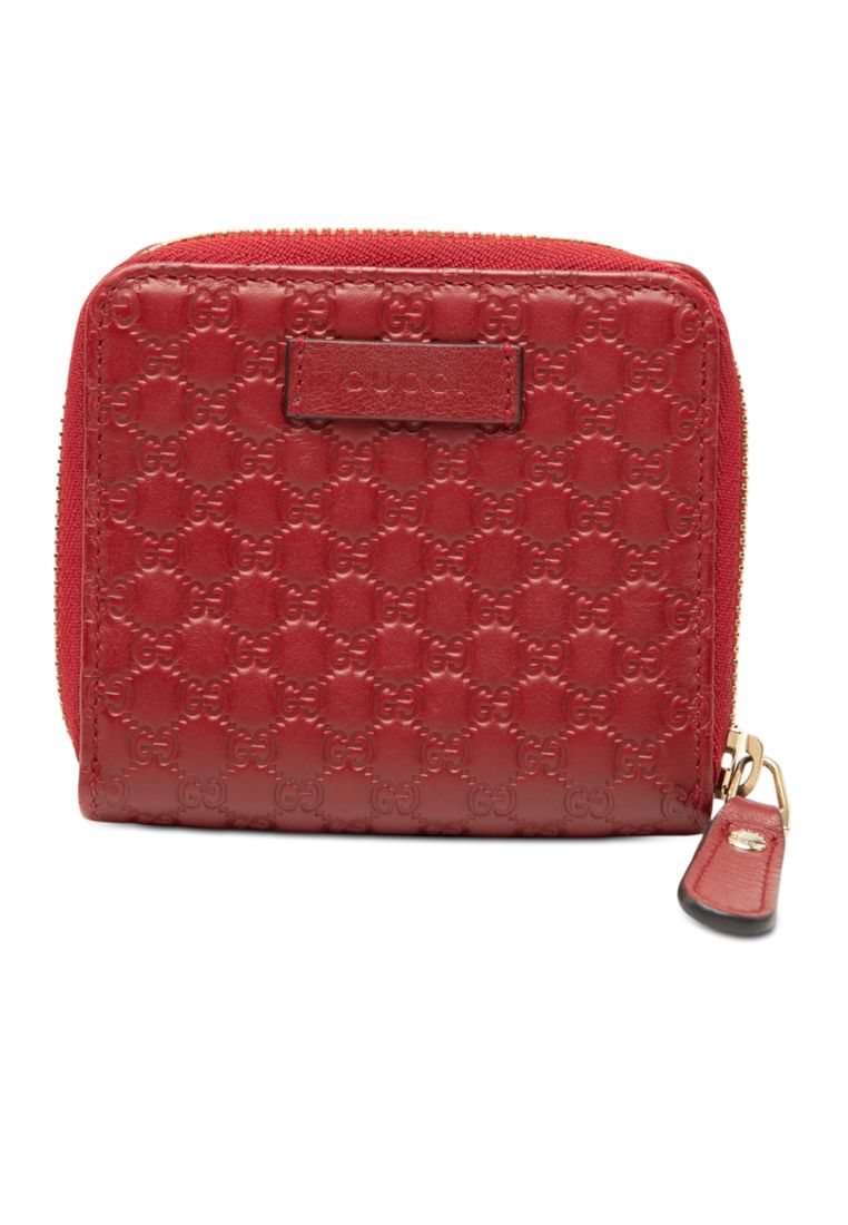 Gucci Pre-Loved Gucci Microguccissima Zip Around Small Wallet