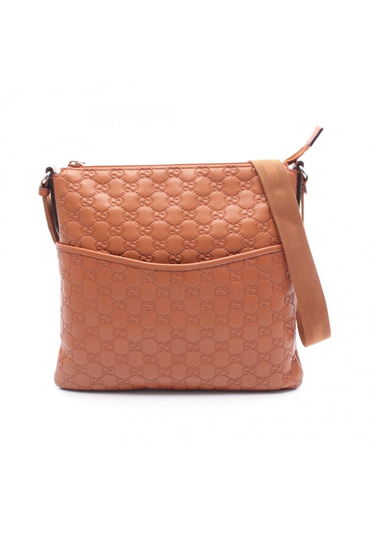 GUCCI Pre-Loved Gucci gucci sima one shoulder bag leather Brown