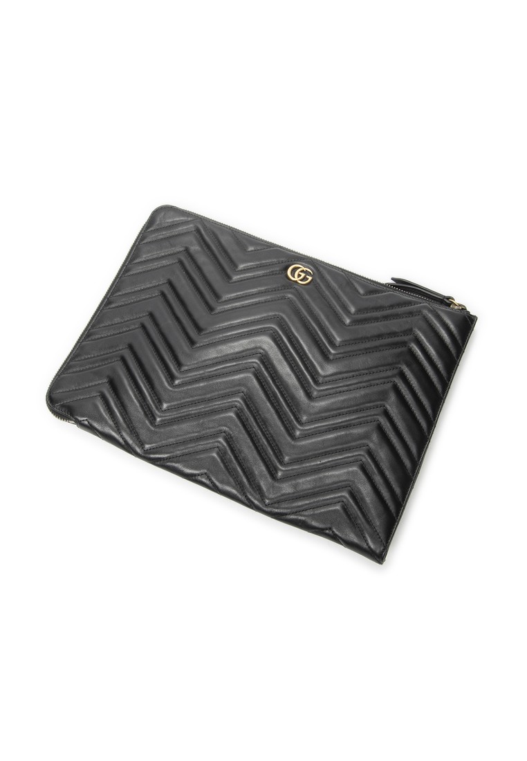 Gucci Pre-Loved GG Marmont Zip Clutch