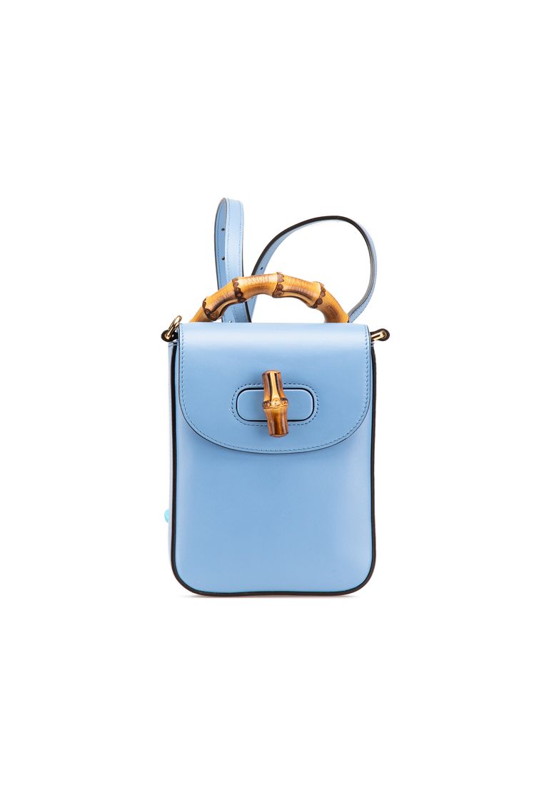 Gucci Pre-Loved Gucci Mini Calfskin Bamboo Top Handle Bag