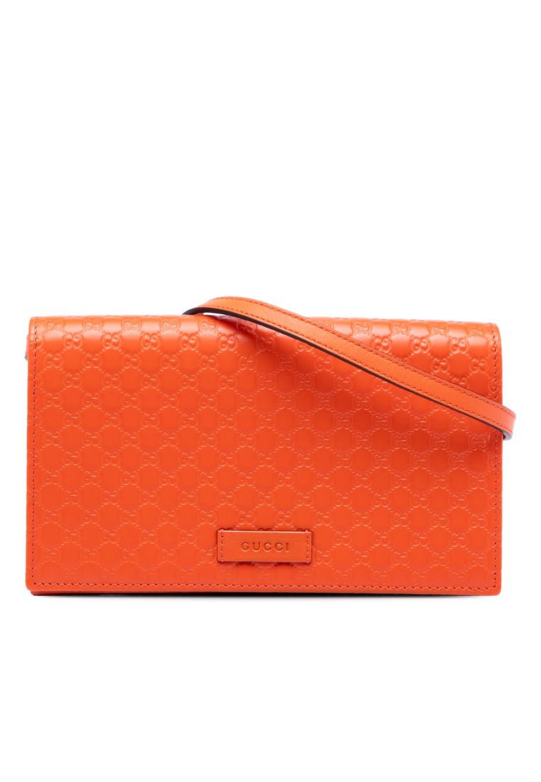 Gucci Pre-Loved Gucci Microguccissima Wallet On Strap