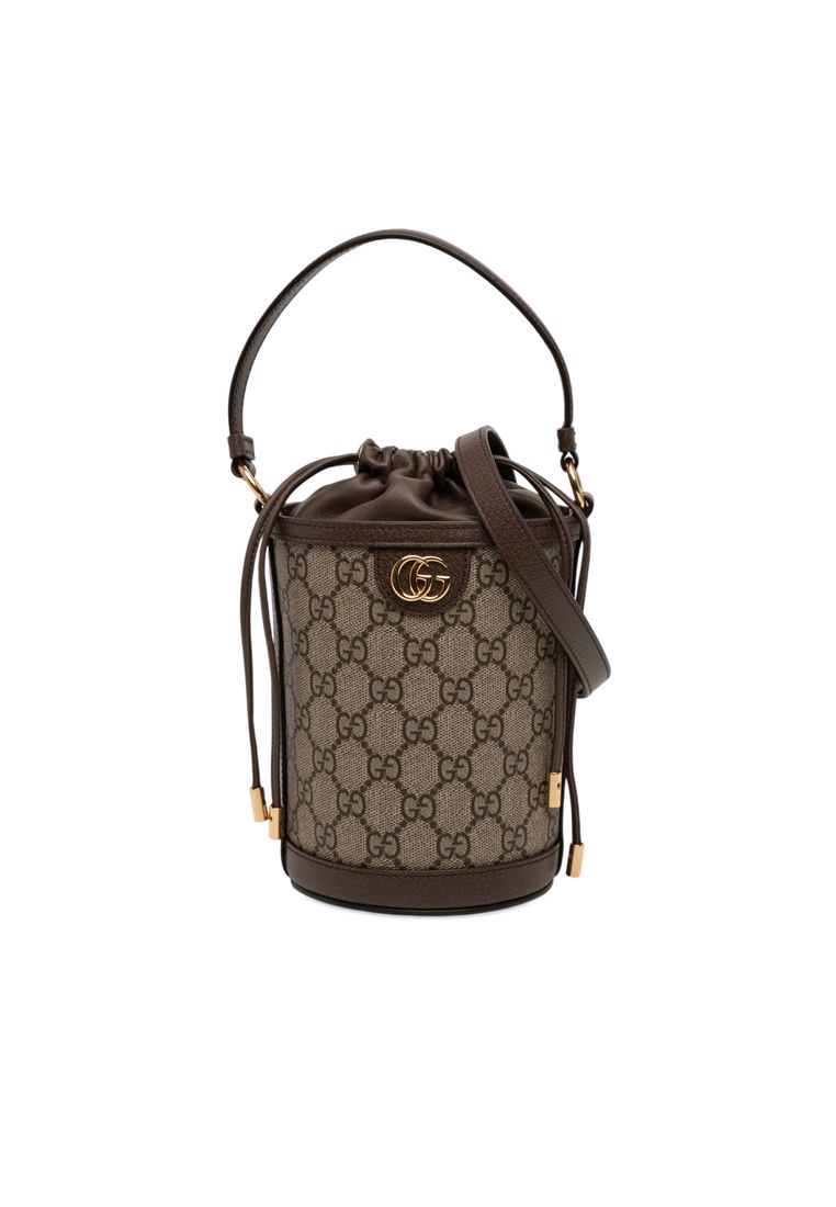 Gucci Pre-Loved Gucci Mini Gg Supreme Ophidia Bucket Bag