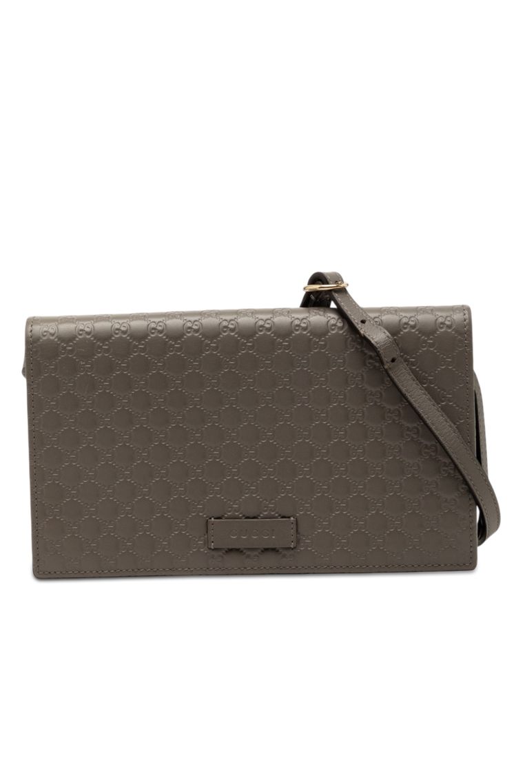 Gucci Pre-Loved Gucci Microguccissima Wallet On Strap