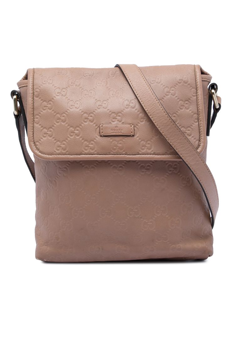 GUCCI Pre-Loved Gucci Guccissima Crossbody