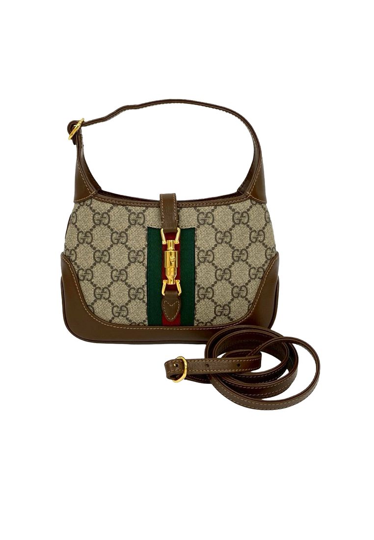 Gucci Pre-Loved Gucci Mini Gg Supreme Web Jackie 1961 Crossbody